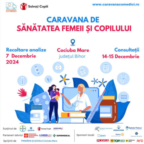 O acțiune umanitară dedicată sănătății femeilor și copiilor în Cociuba Mare
