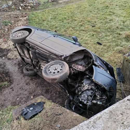 Accident rutier pe un drum din județul Botoșani