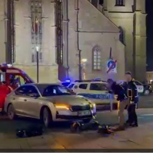 Accident rutier în centrul orașului Cluj-Napoca