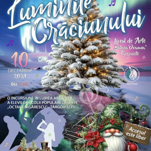 Spectacolul "Luminile Craciunului" va avea loc pe 10 decembrie 2024