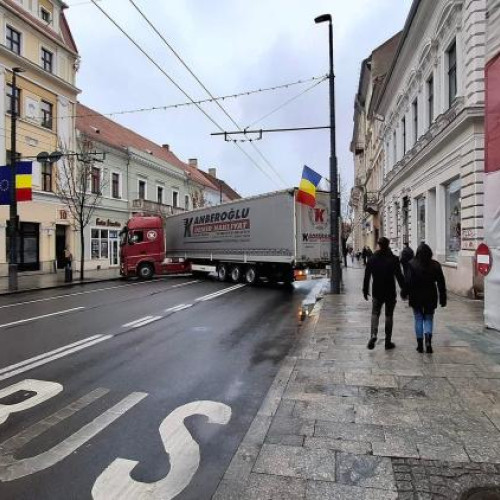 Incident de trafic în centrul Cluj-Napoca