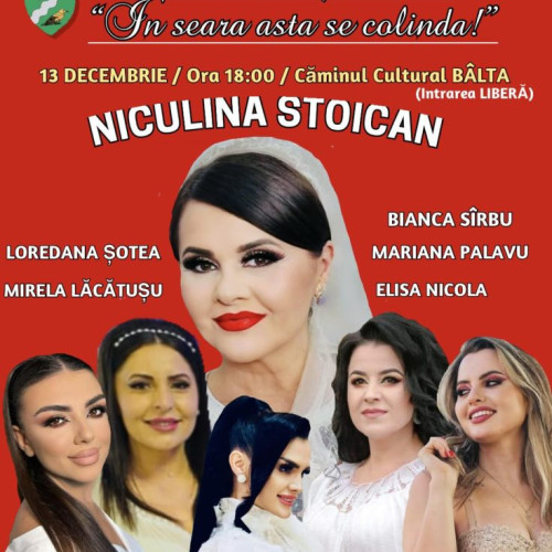 Spectacol dedicat spiritului sărbătorilor de iarnă la Caminul Cultural din Balta