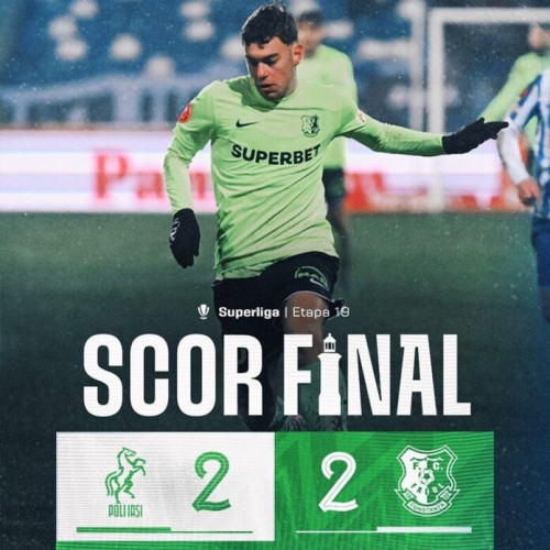 Politehnica Iași și Farul Constanța remizează 2-2 în Superliga