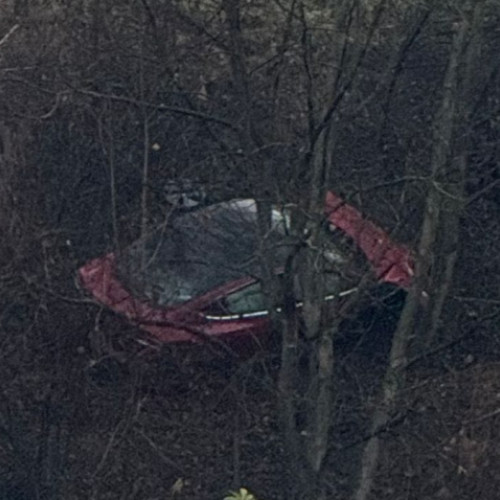 Accident neobișnuit pe breteaua de coborâre de pe Bulevardul 1 Decembrie 1918 din Cluj-Napoca