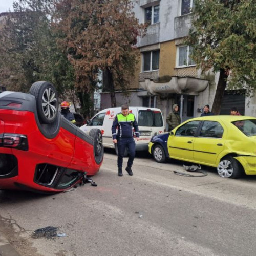 Accident grav în Bacău: o femeie a fost transportată la spital