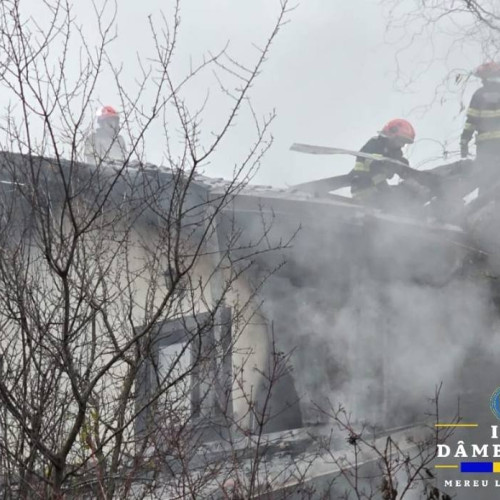 Incendiu la o casă din Târgușor, fără victime raportate