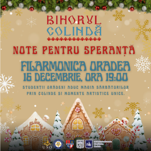 Studenții orădeni aduc magia sărbătorilor printr-un spectacol de colinde