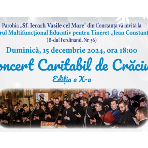 Concert caritabil de Crăciun la Biserica "Sf. Vasile cel Mare" din Constanța