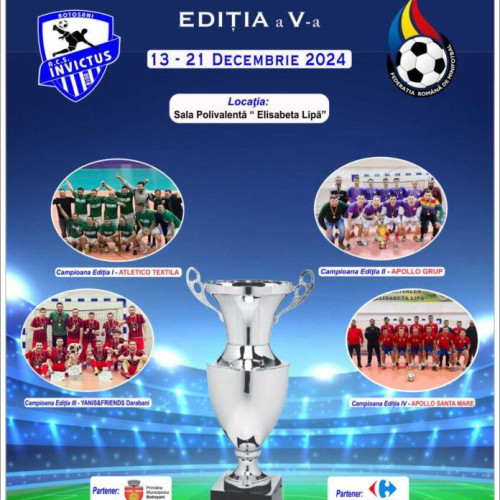 Cupa Sărbătorilor de Iarnă la Minifotbal începe pe 13 decembrie