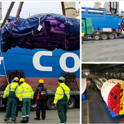 Primele imagini cu utilajele pentru metroul din Cluj