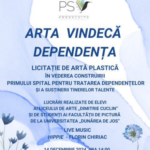 Arta vindecă dependența: un eveniment caritabil inedit la Galați
