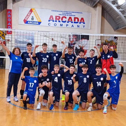Echipa de volei Under 17 din Galați se califică la turneul semifinal