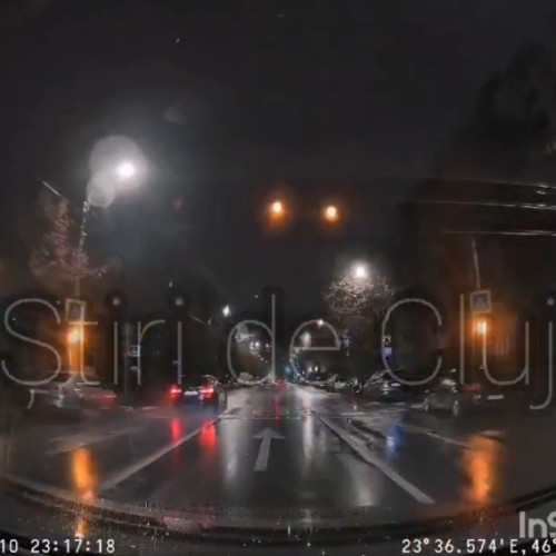 Incident periculos pe Calea Dorobanților, în Cluj-Napoca