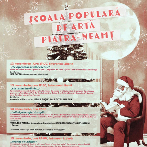Spectacole festive organizate de Centrul pentru Cultura si Arte "Carmen Saeculare" Neamt