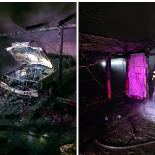 Incendiu la Huedin: Pompierii au intervenit rapid pentru a stinge flăcările