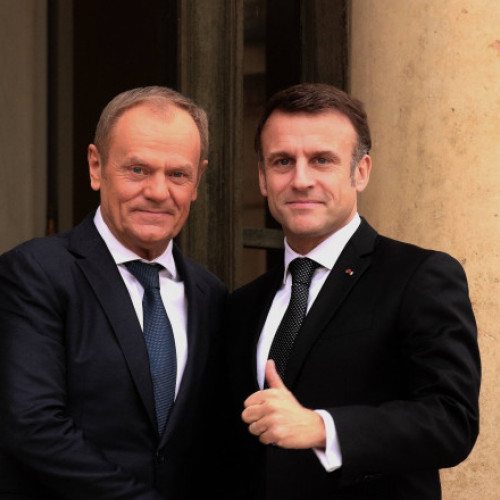 Discuții între Emmanuel Macron și Donald Tusk despre sprijinul european pentru Ucraina