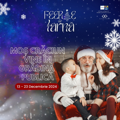 Moș Crăciun și evenimente festive la Târgul de Crăciun