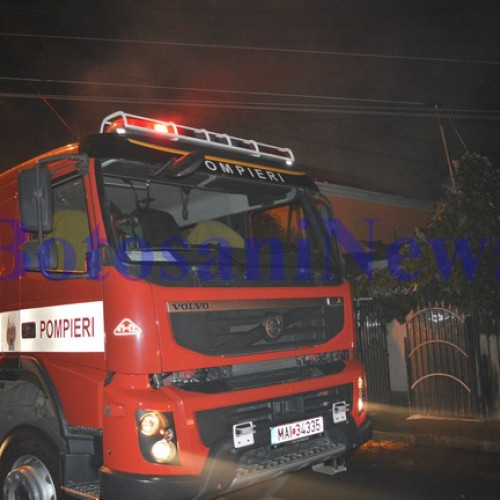 Incendiu într-o clădire dezafectată din Dorohoi