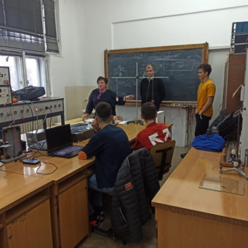 Vizita elevilor de la Colegiul Național "Emanuil Gojdu" la studenții Universității din Oradea