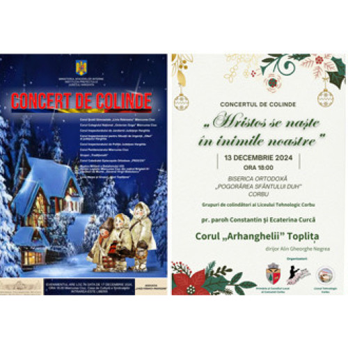 Concerte de colinde în județul Harghita, cu ocazia sărbătorilor de iarnă