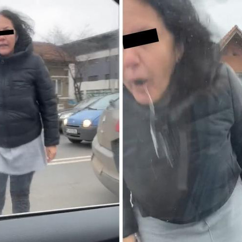 Soferita nervoasa a scandalizat traficul din Cluj-Napoca