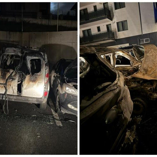 Incident grav în Florești: Un incendiu a distrus trei autoturisme