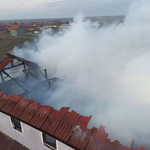 Incendiu la o moară de cereale în localitatea Sănișlau