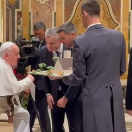 Patronul CFR Cluj, Nelutu Varga, întâlnire emoționantă cu Papa Francisc la Vatican