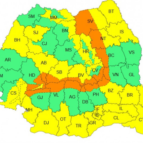 Vreme severă: Avertizări de vânt puternic și viscol în România