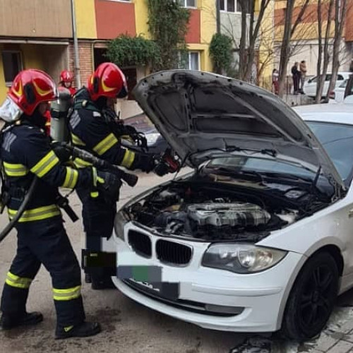 Incendiu pe strada Republicii din Alba Iulia