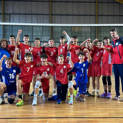 Echipa galateană domină competiția națională de volei U19