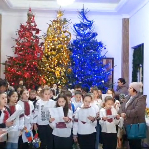 Colindătorii de la Școala Gimnazială Nr. 1 din Bârcea, primii care au adus bucurie în comunitate