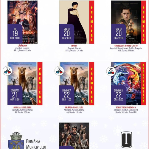 Filme interesante la Cinema Independența din Târgoviște în decembrie 2024