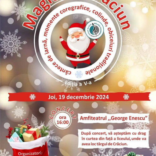 Magia Crăciunului aduce împreună elevii Liceului de Arte „Bălașa Doamna”