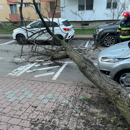 Fenomene meteo extreme generează intervenții ale pompierilor în Piatra-Neamț