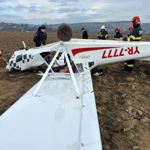 Accident de avion în nordul județului, cercetări în curs