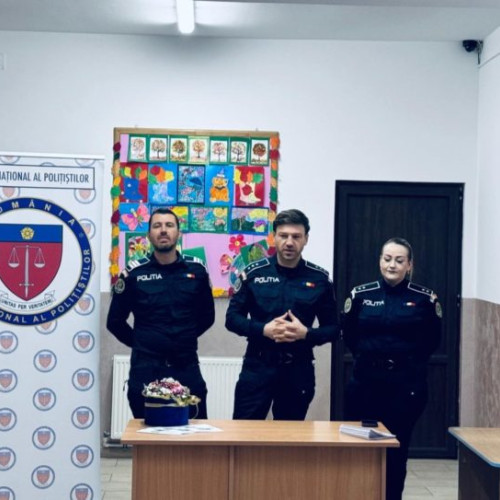 Activitate educativă cu Poliția pentru elevii din Răuseni