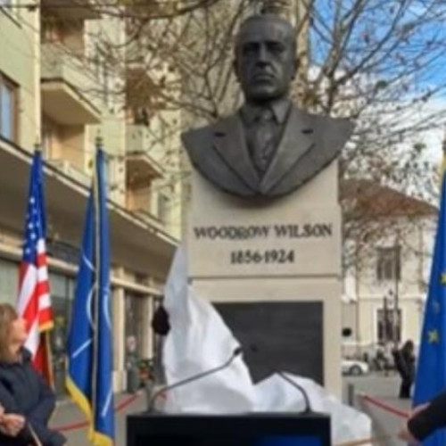 Bustul lui Woodrow Wilson dezvelit în Cluj-Napoca
