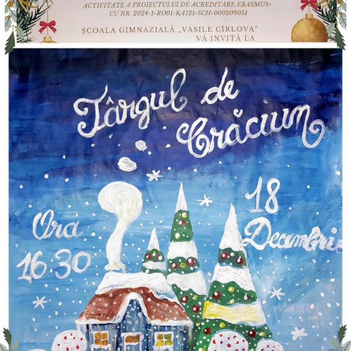 Târg de Crăciun caritabil la Școala Gimnazială "Vasile Cîrlova" din Târgoviște