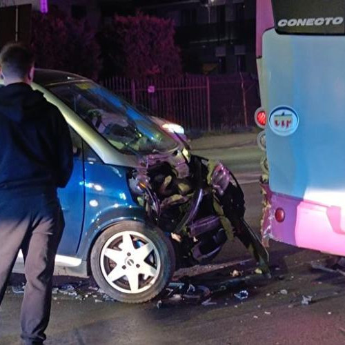 Accident grav de circulație lângă Metro, Cluj-Napoca