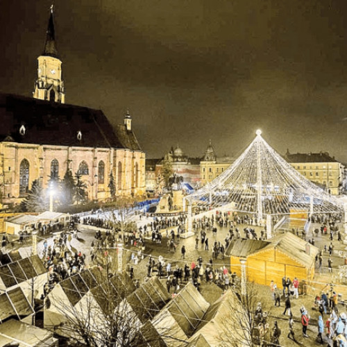 Clujenii se pregătesc pentru un Crăciun cu vreme mai blândă