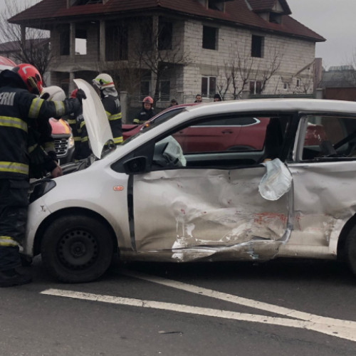 Accident rutier pe strada Corneliu Coposu din Cluj-Napoca