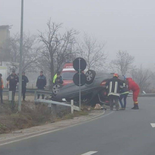 Accident rutier pe centura ocolitoare a localității Vinerea