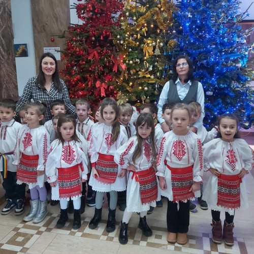 Voinicii de la Grădinița "Elena Doamna" ne fac o vizită