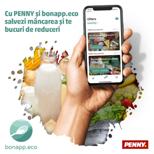 PENNY și Bonapp se unesc pentru combaterea risipei alimentare în România