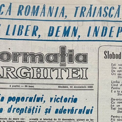 Ziarul Informația Harghitei anunță victoria poporului român