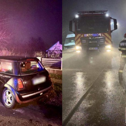 Accident rutier grav în Bobulești - o tânără de 23 de ani, transportată la Iași