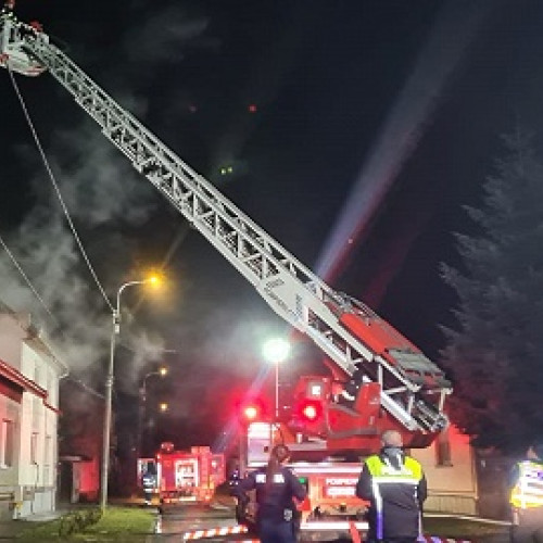 Incendiu la o casă din Satu Mare, intervenție rapidă a pompierilor