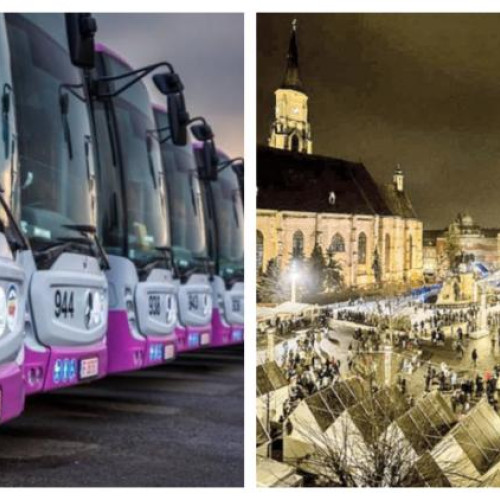 Programul de transport public pentru sărbătorile de iarnă în Cluj-Napoca
