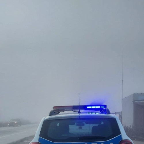 Condiții de circulație dificile din cauza ceții în mai multe județe